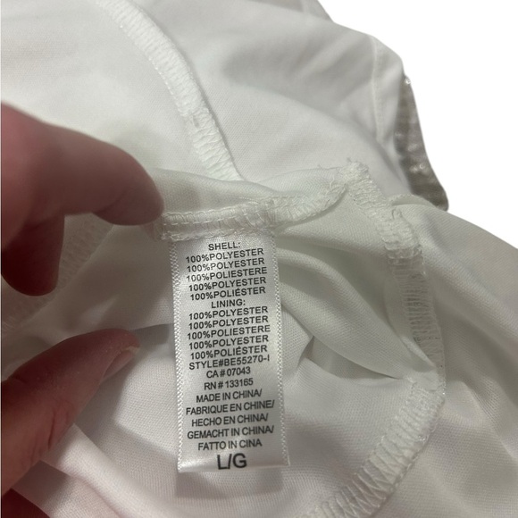 Altar'd White Mini Tiered Women's Dress Large - Picture 11 of 14